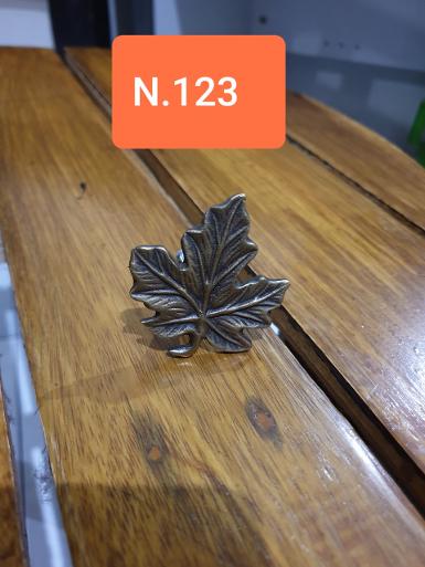 Leaf brass handle Item Code N123 size wide 47 mm.long 50 mm.