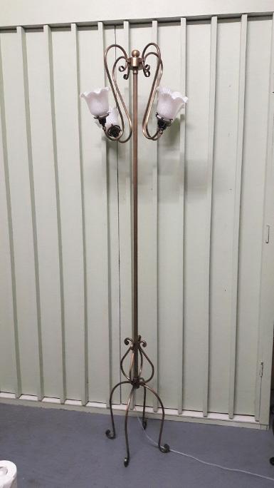 Brass Floor Lamp Item Code MPFL18E size long 170 cm. pipe 1''